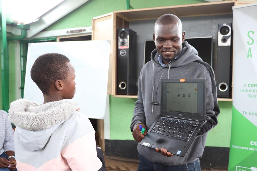 Children learning Python